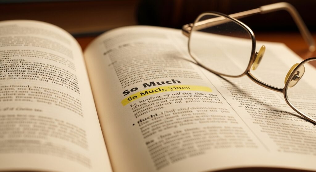  Common Meaning: “So Much”