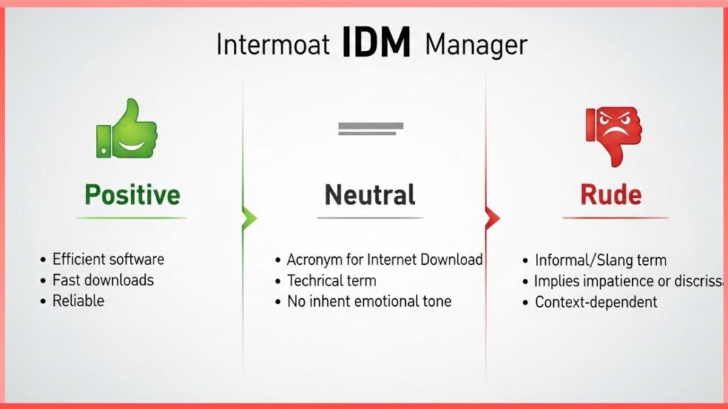 IDM Positive, Neutral, or Rude?