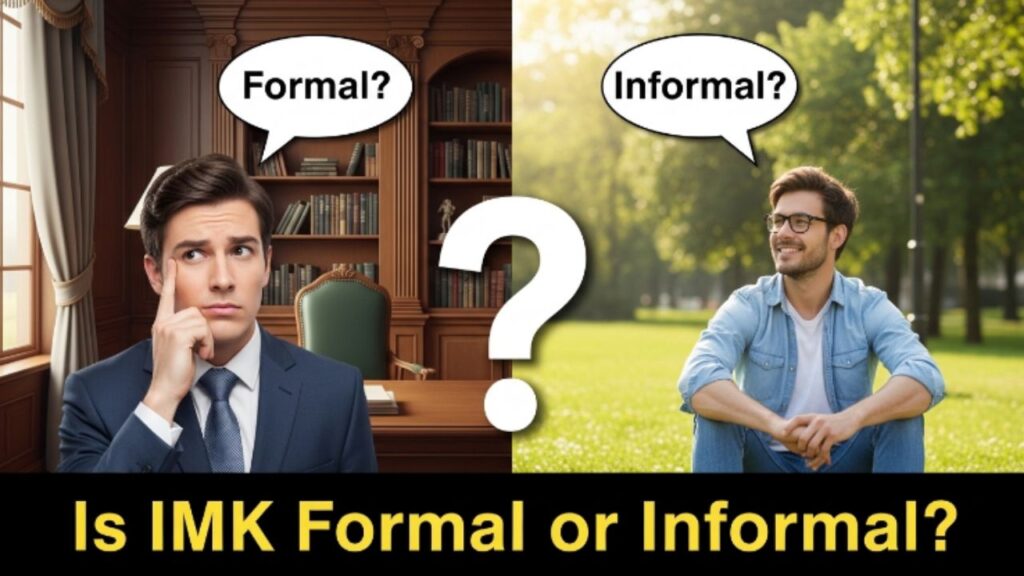 Is IMK Formal or Informal?
