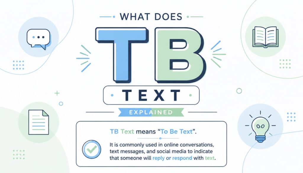 3 Main Meanings of TB in Texting