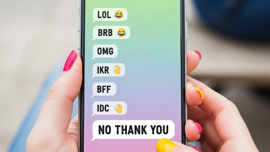 Texting Acronyms to NTY