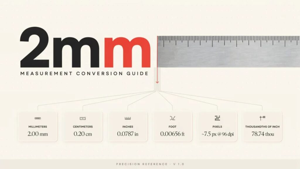 2mm Compared to Everyday Objects
