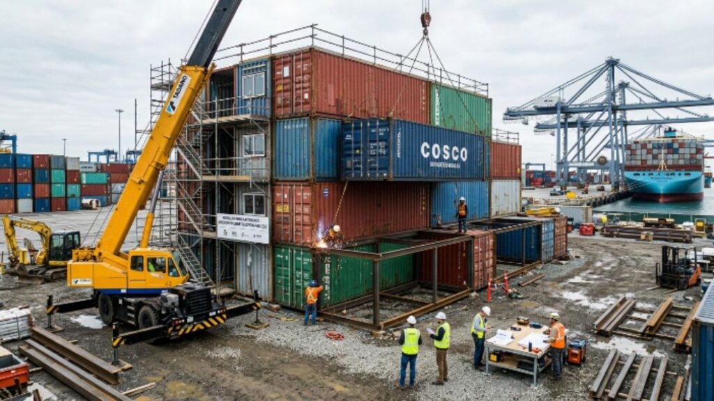 Construction, engineering, and shipping container reality
