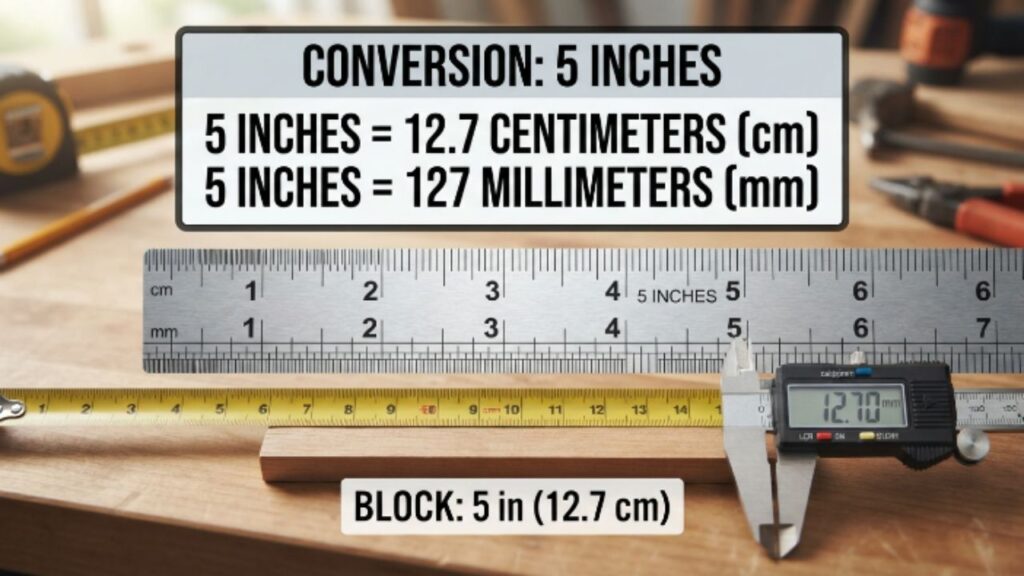 Conversion of 5 Inches