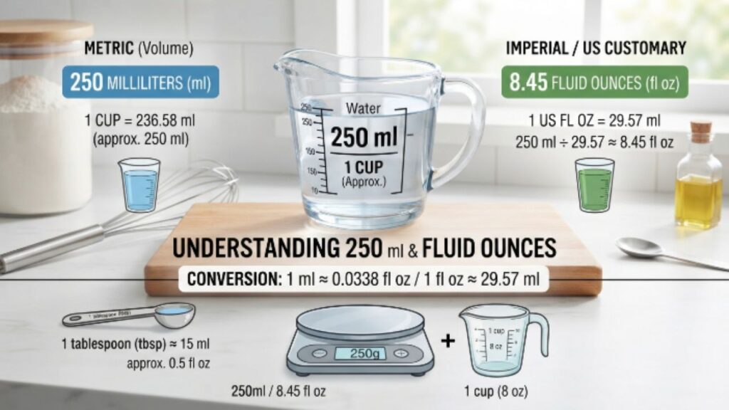250 ml and Fluid Ounces